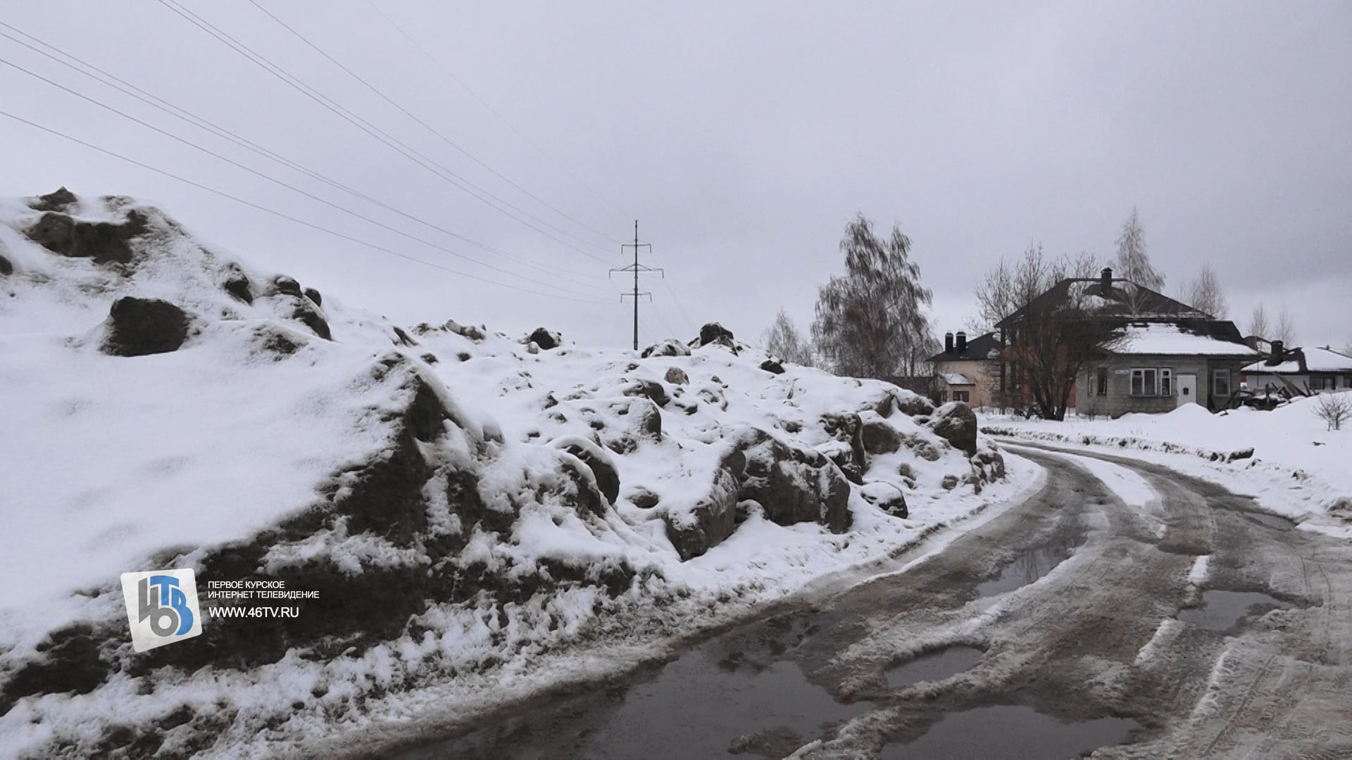 Снег полигон на Просторной 100222